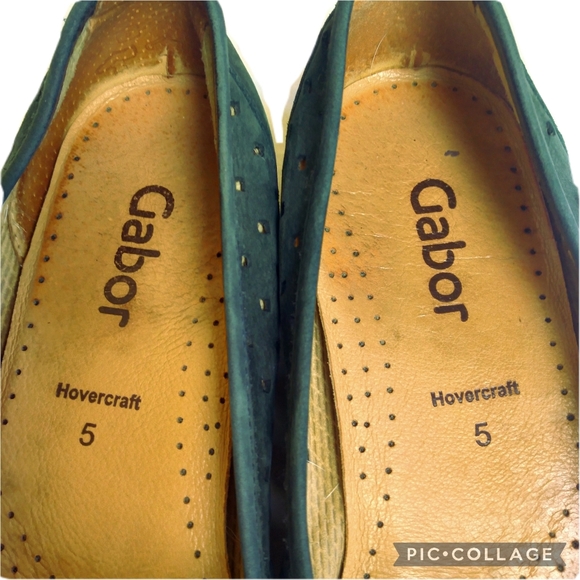 Gabor Hovercraft Moss Green Suede Leather Slip-On Shoes Sz 7.5 (5 EU) - Picture 8 of 12